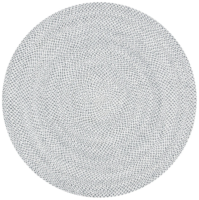 Safavieh Braided 5'-0" x 5'-0" Rug in Grey / Ivory