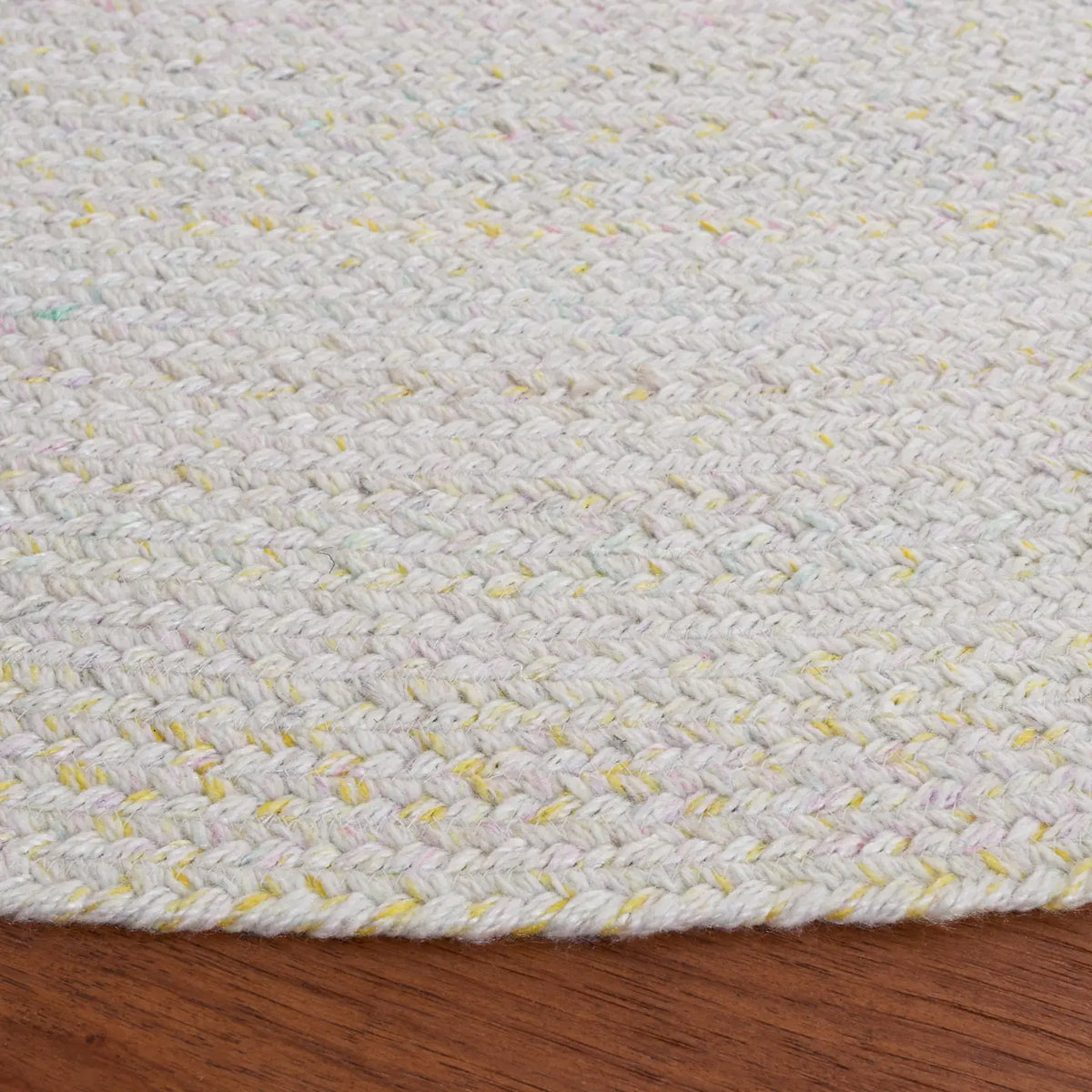 Safavieh Braided 5'-0" x 5'-0" Rug in Ivory / Yellow