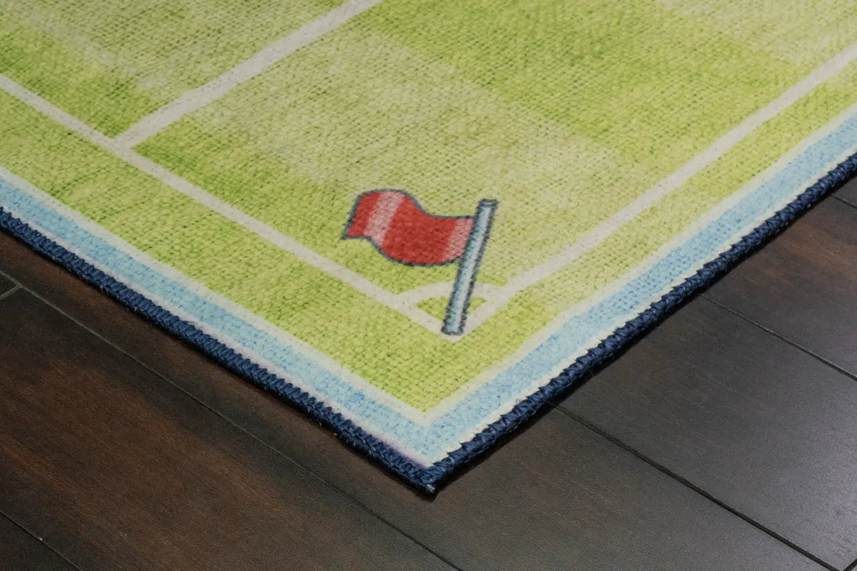 Dynamic Rugs Kidz 8082 Green Rugs - Corner