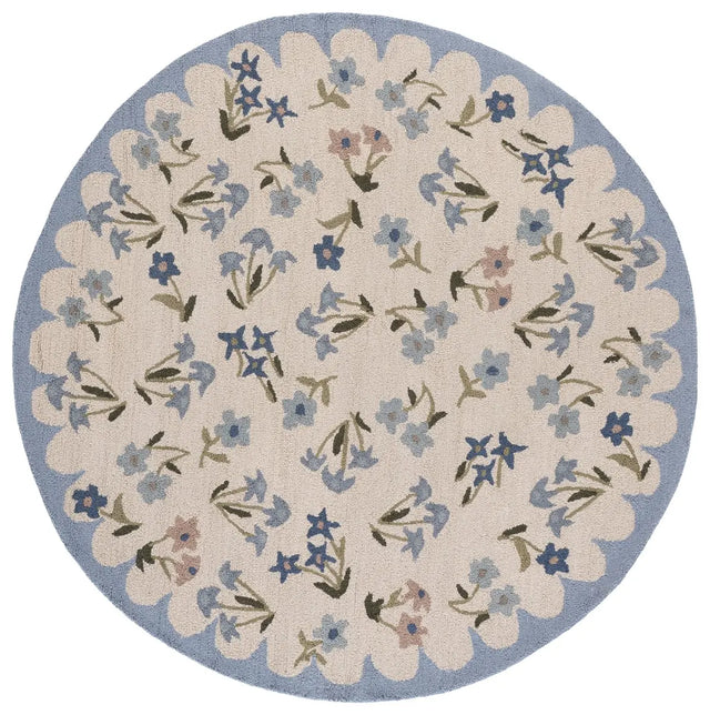 Safavieh Martha Stewart 6'-0" x 6'-0" Rug in Ivory / Light Blue