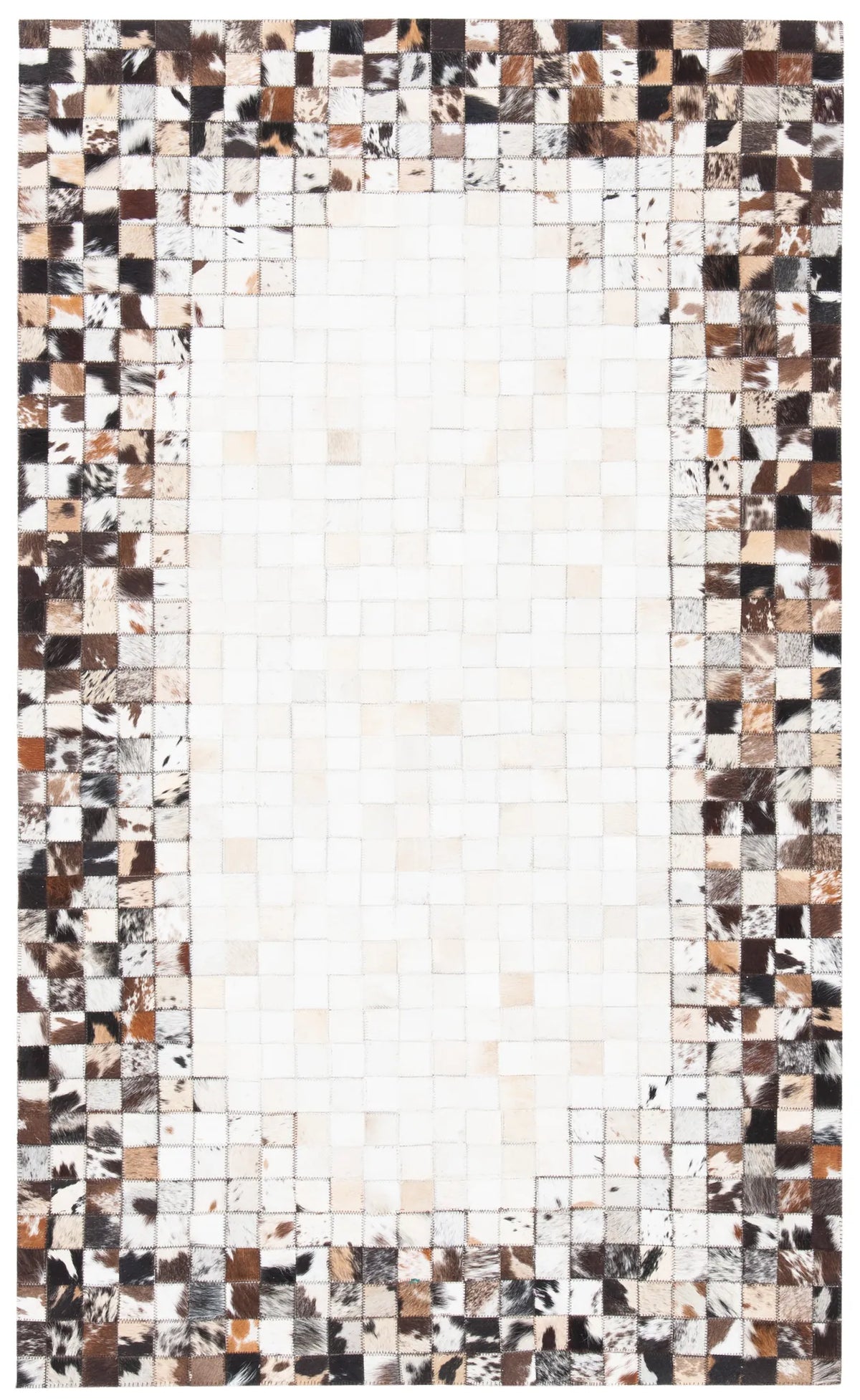 Safavieh Studio Leather 3'-0" x 5'-0" Rug in Beige / Brown