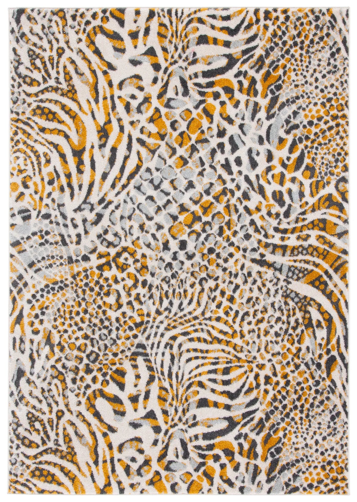 Safavieh Amsterdam 4'-0" x 6'-0" Rug in Beige / Gold
