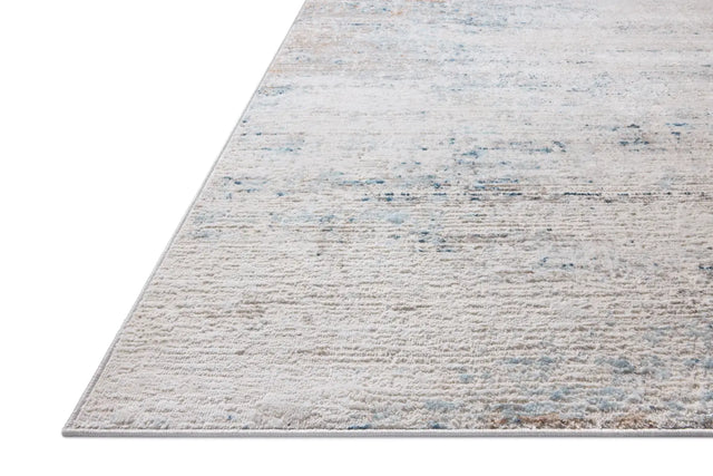 Loloi Townes TOW-04 Ivory / Sky Rug - rug corner