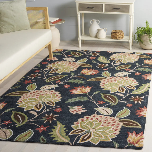Safavieh Jardin 4'-0" x 6'-0" Rug in Blue / Light Green