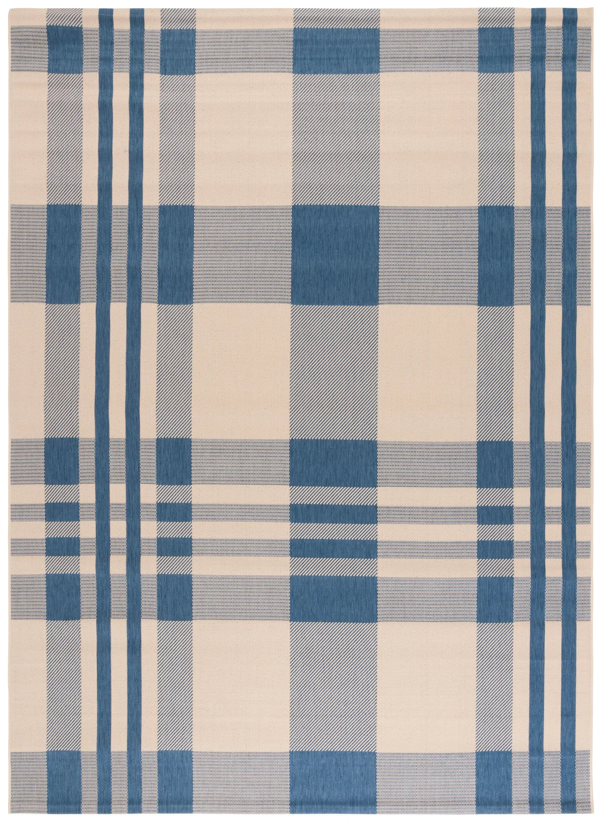 Safavieh Courtyard 10'-0" x 14'-0" Rug in Beige / Blue