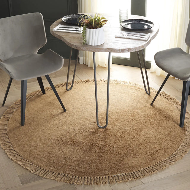 Safavieh Easy Care 5'-0" x 5'-0" Rug in Light Brown