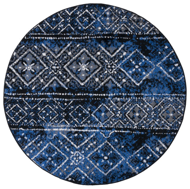 Safavieh Adirondack 6'-0" x 6'-0" Rug in Blue / Black