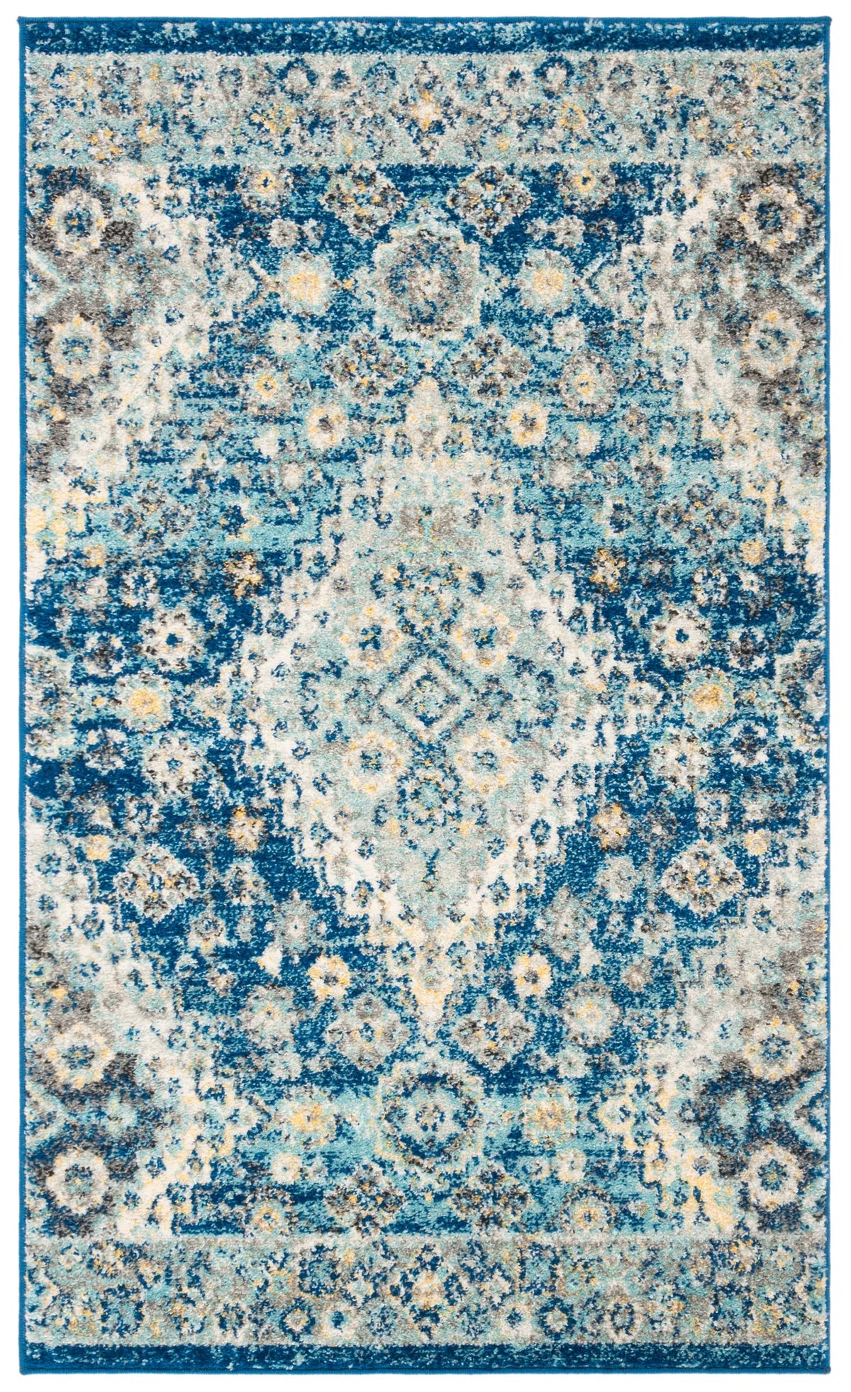 Safavieh Madison 3'-0" x 5'-0" Rug in Navy / Creme