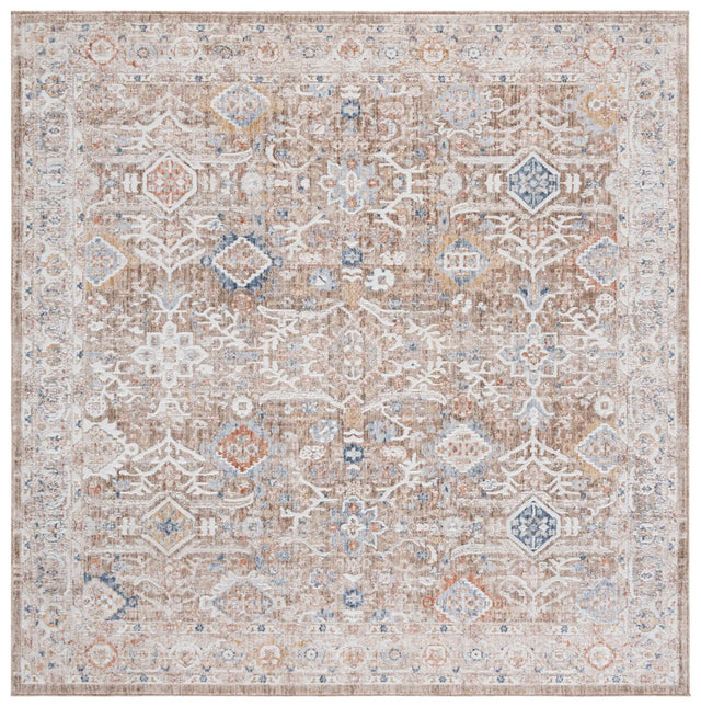 Safavieh Scarlett 400 6'-7" x 6'-7" Rug in Brown / Ivory