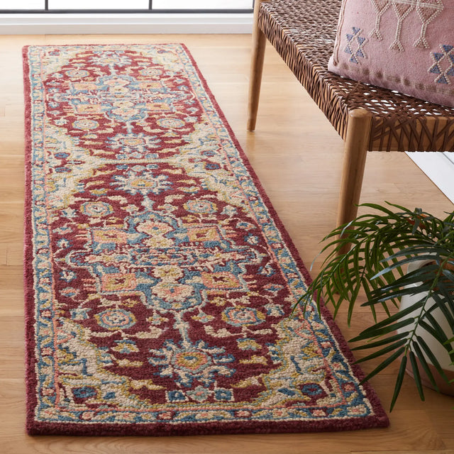 Safavieh Aspen 2'-3" x 9'-0" Rug in Red / Blue