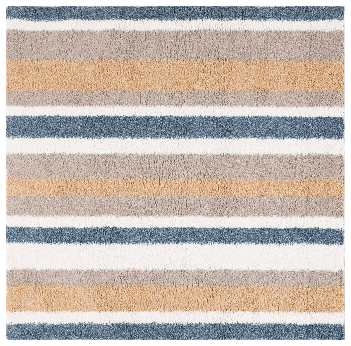 Safavieh Calico Shag 6'-7" x 6'-7" Rug in Taupe / Ivory