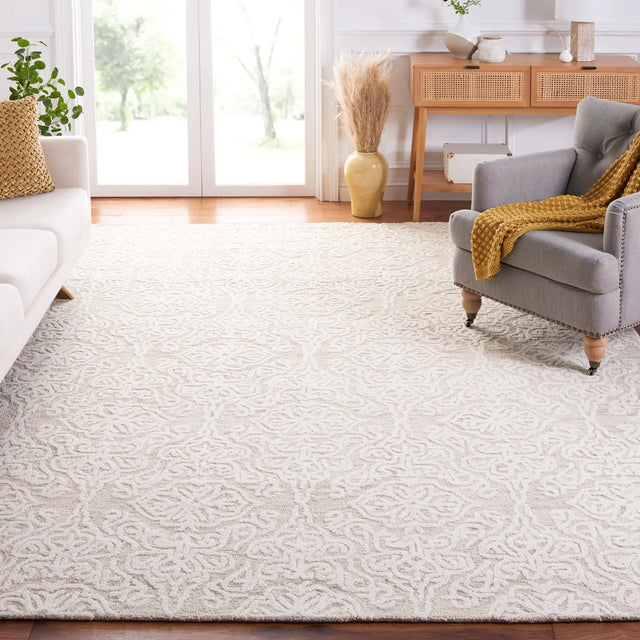 Safavieh Blossom 10'-0" x 14'-0" Rug in Beige / Ivory