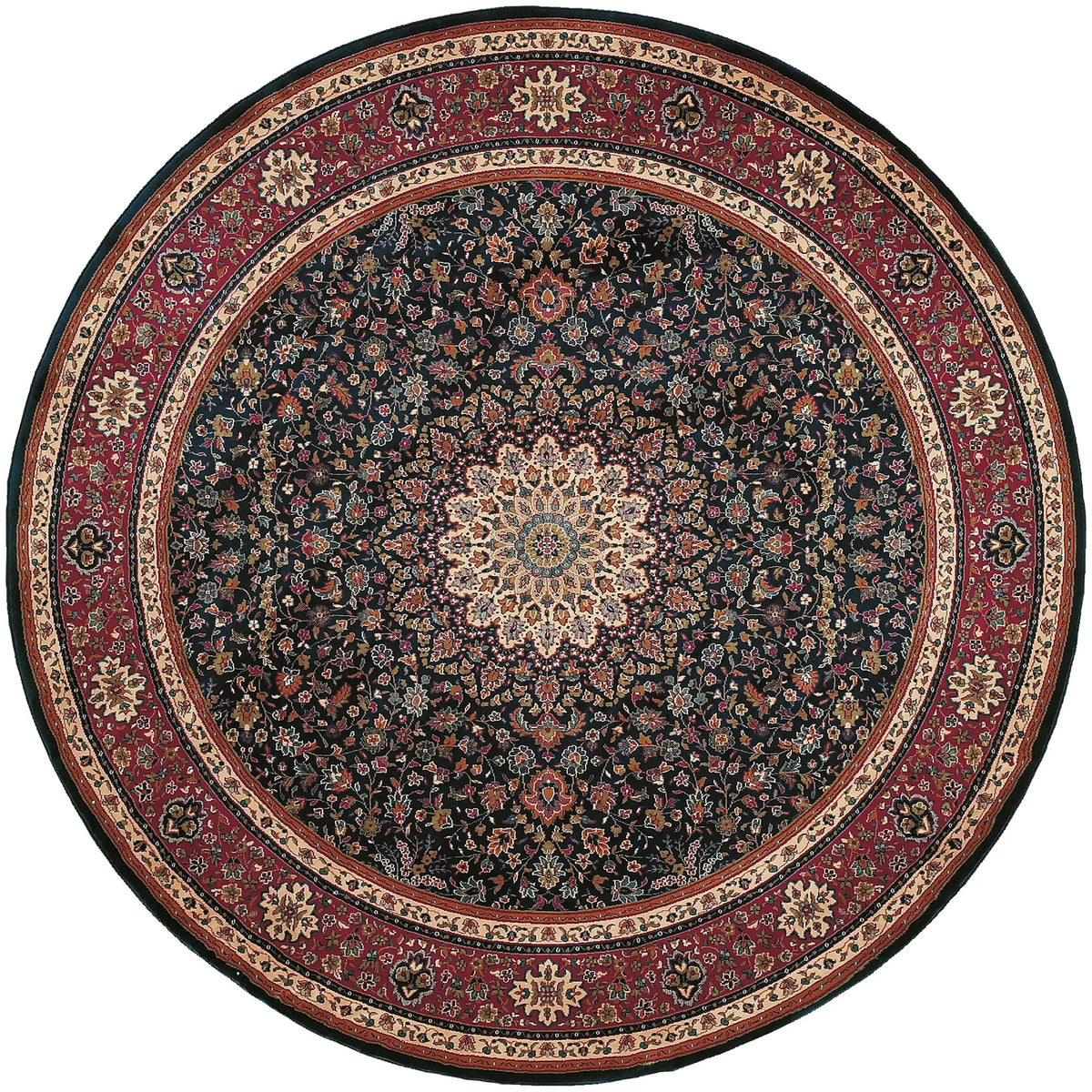 Oriental Weavers Sphinx Ariana 095b3 Blue / Red Rugs - main flat