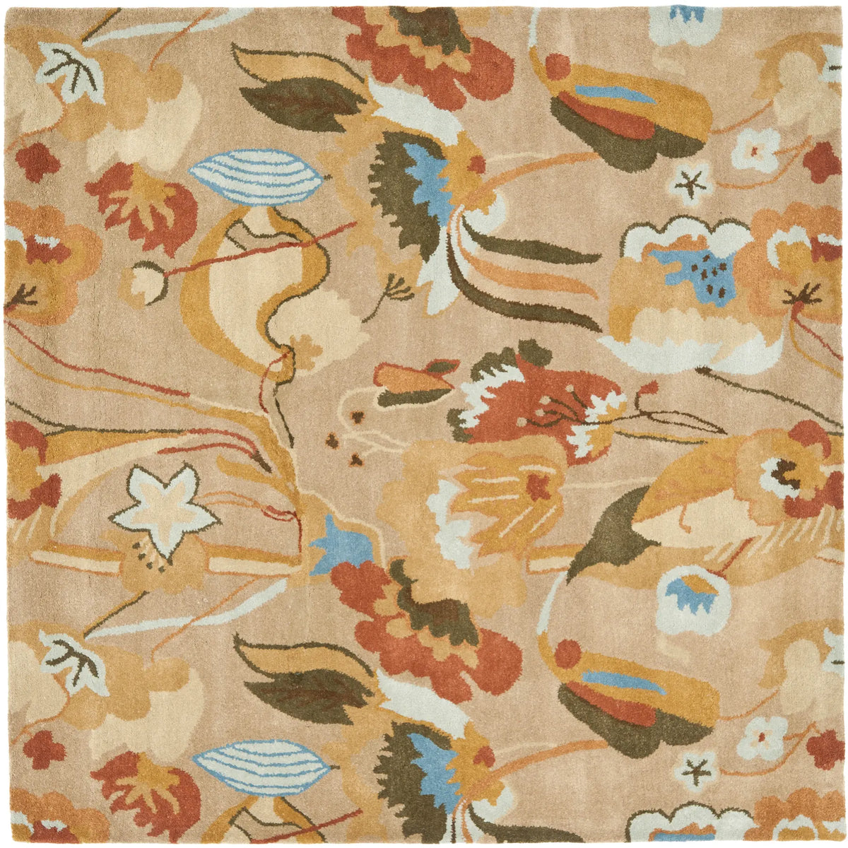 Safavieh Soho 6'-0" x 6'-0" Rug in Beige / Multi