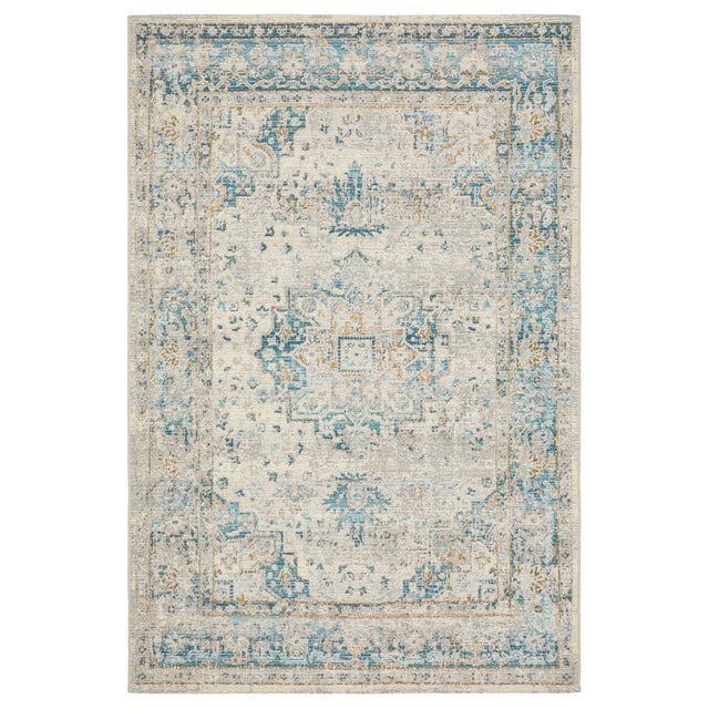 Oriental Weavers Sphinx Naples 1221X Blue Rugs - main flat