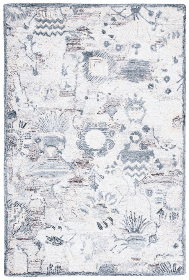 Safavieh Glamour 4'-0" x 6'-0" Rug in Light Brown / Grey