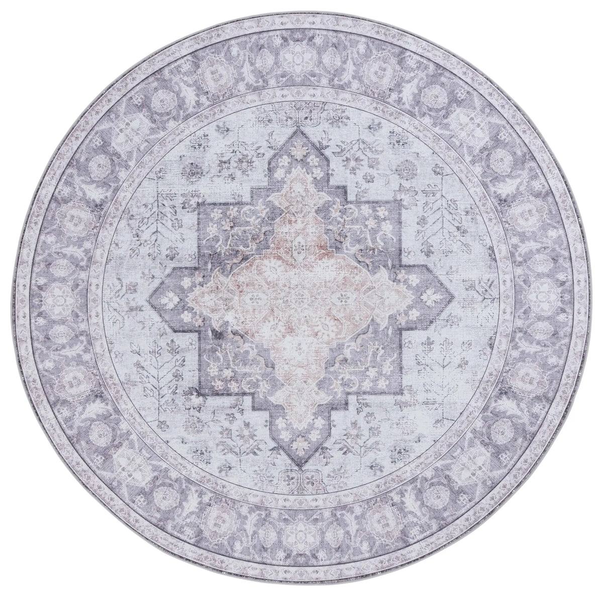 Safavieh Tucson 6'-0" x 6'-0" Rug in Light Purple / Sage