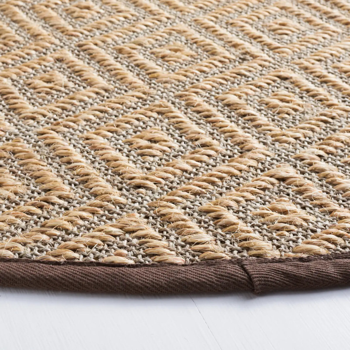 Safavieh Natural Fiber 6'-0" x 6'-0" Rug in Natural / Brown