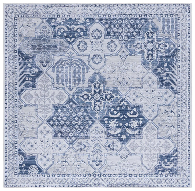 Safavieh Tucson 6'-0" x 6'-0" Rug in Grey / Navy