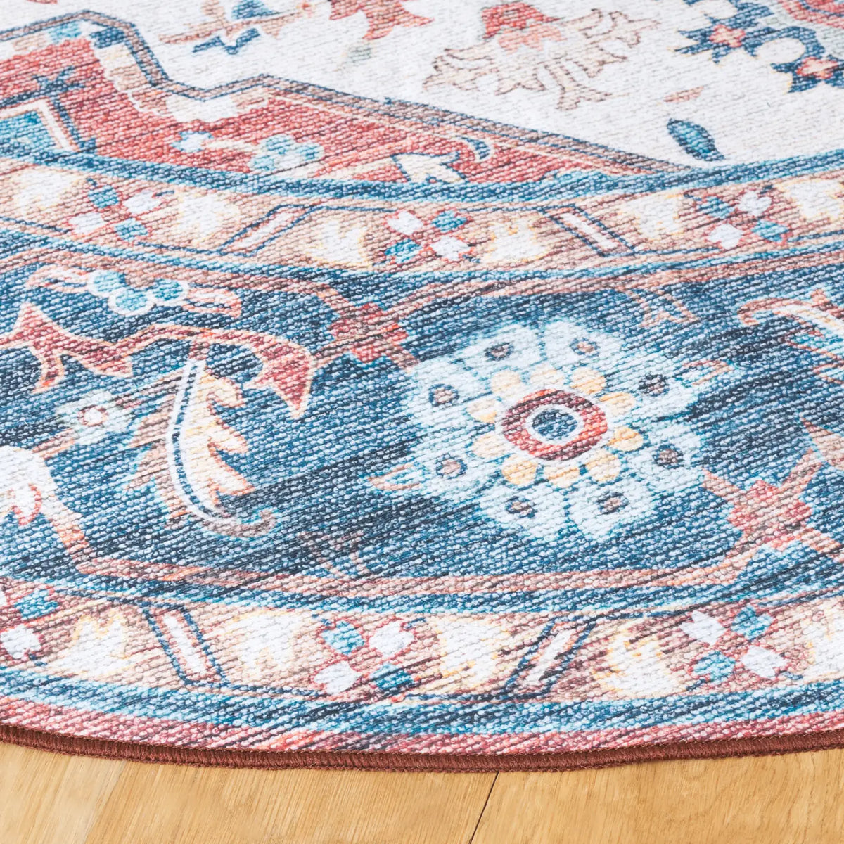 Safavieh Arizona 6'-0" x 6'-0" Rug in Rust / Blue