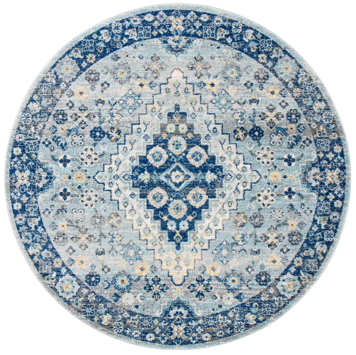 Safavieh Madison 6'-7" x 6'-7" Rug in Grey / Cream