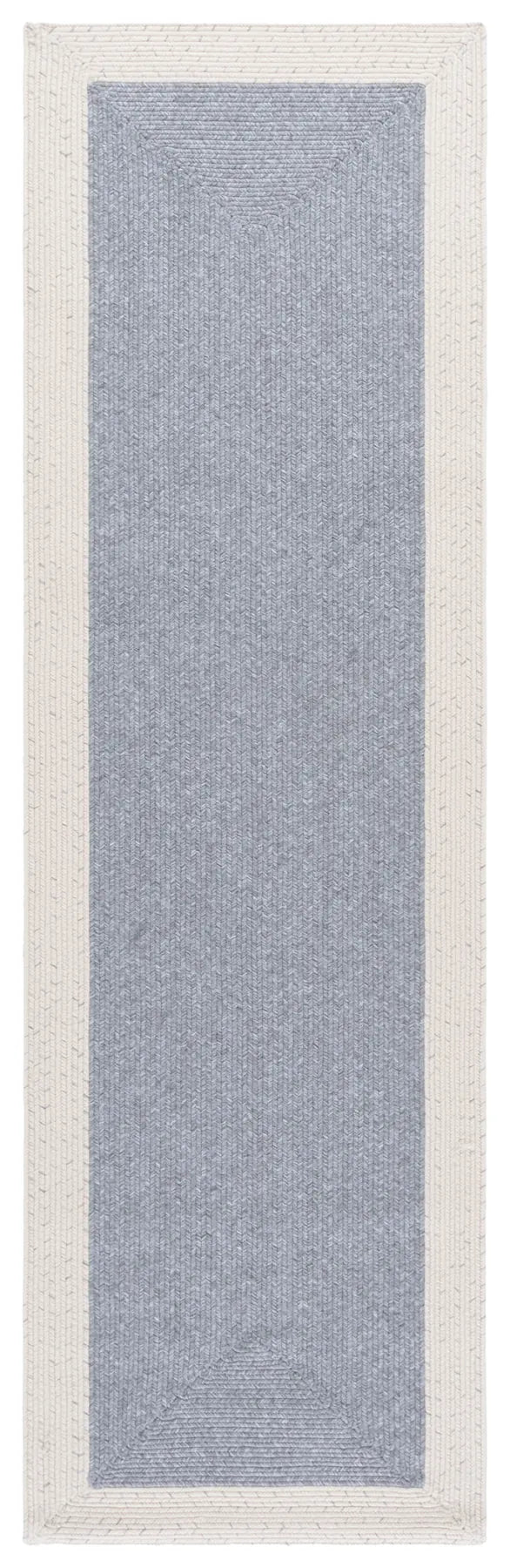 Safavieh Braided 2'-3" x 8'-0" Rug in Grey / Ivory