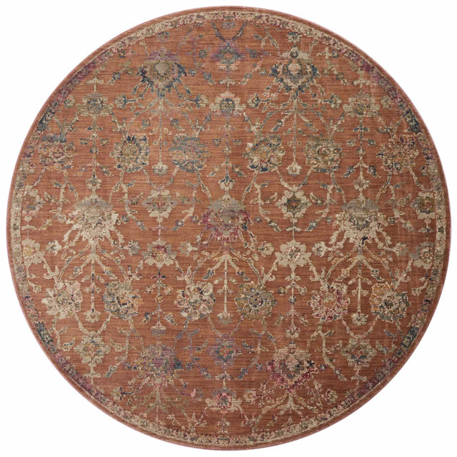 Loloi Giada Gia-05 Terracotta/Multi Rugs - round flat