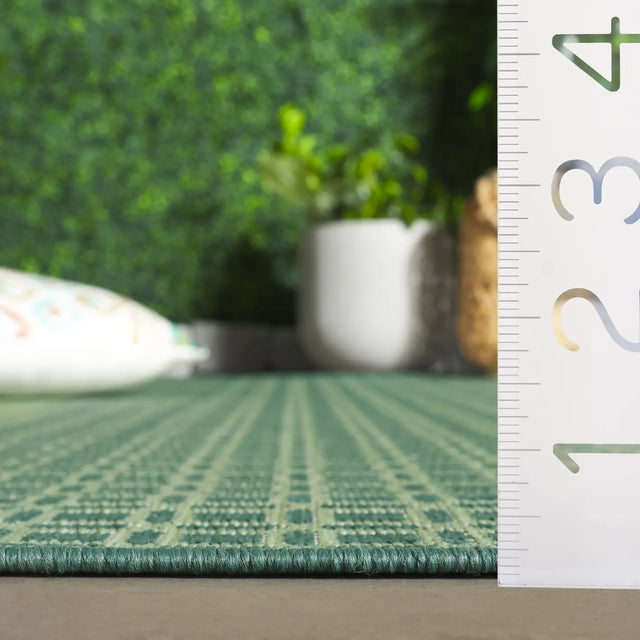 Safavieh Terrace 800 4'-0" x 6'-0" Rug in Dark Green / Light Green