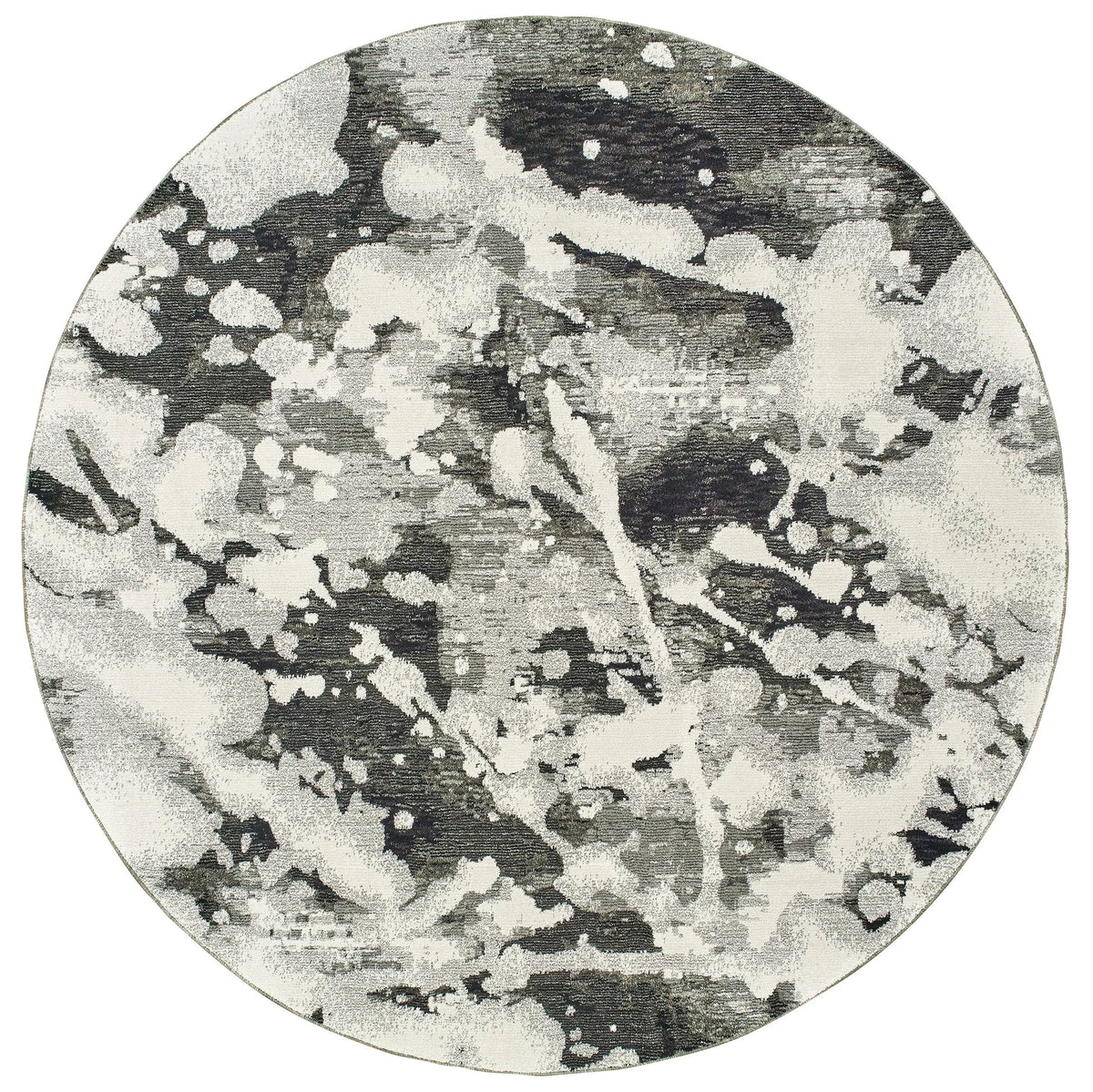 Oriental Weavers Sphinx Evolution 8035B Charcoal/White Rugs - main flat