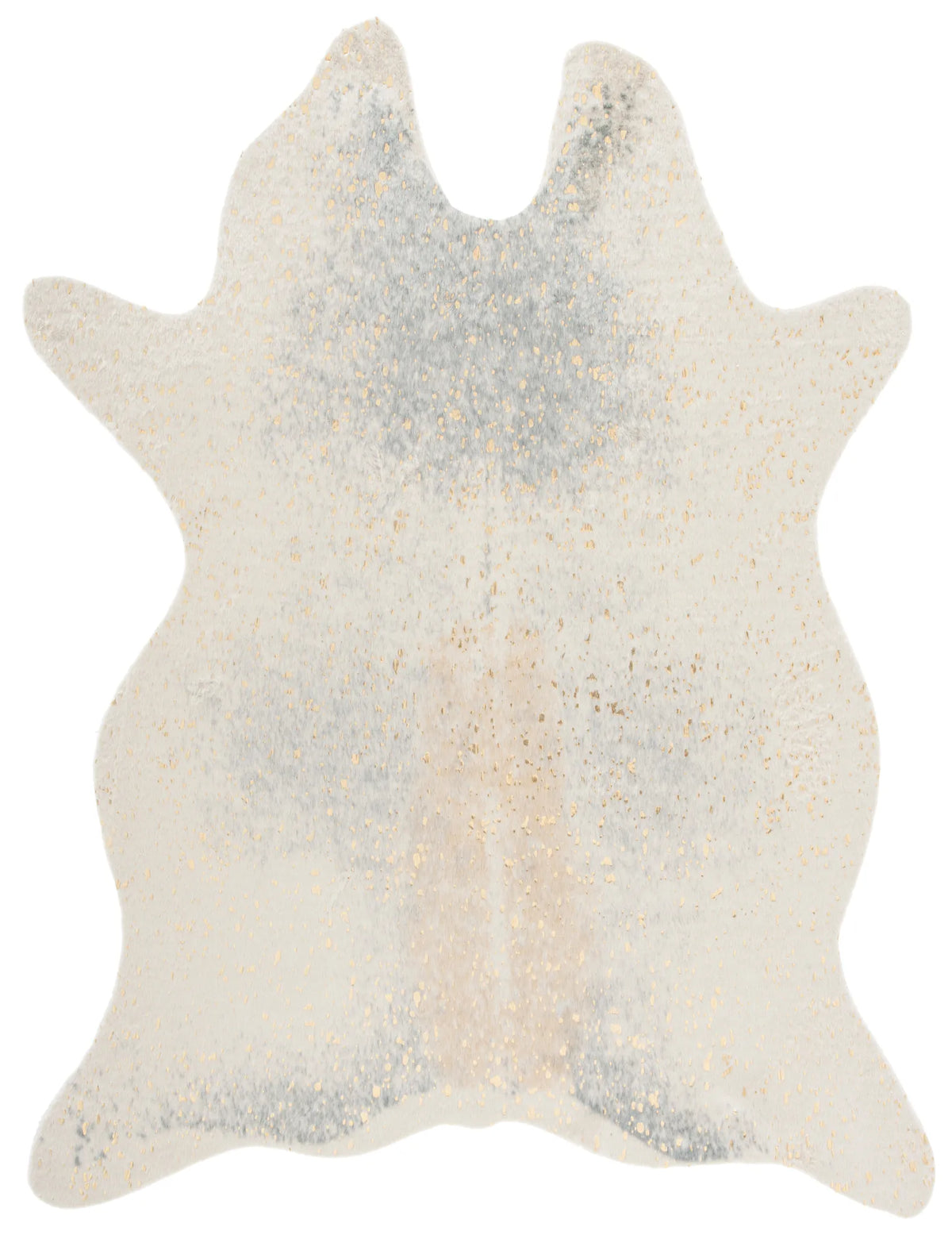 Safavieh Faux Cowhide 5'-0" x 6'-5" Rug in Grey / Beige