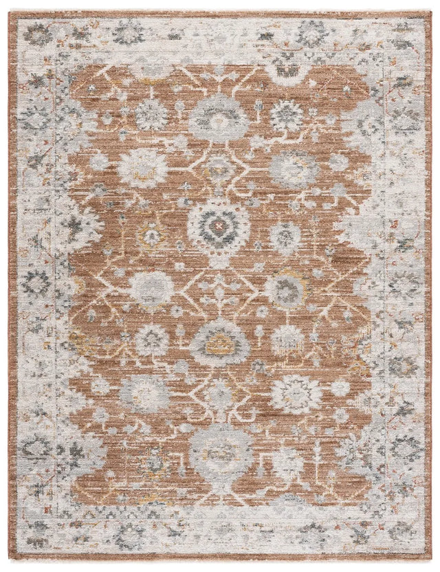 Safavieh Vintage Rosewood 5'-3" x 7'-3" Rug in Rust / Ivory Grey