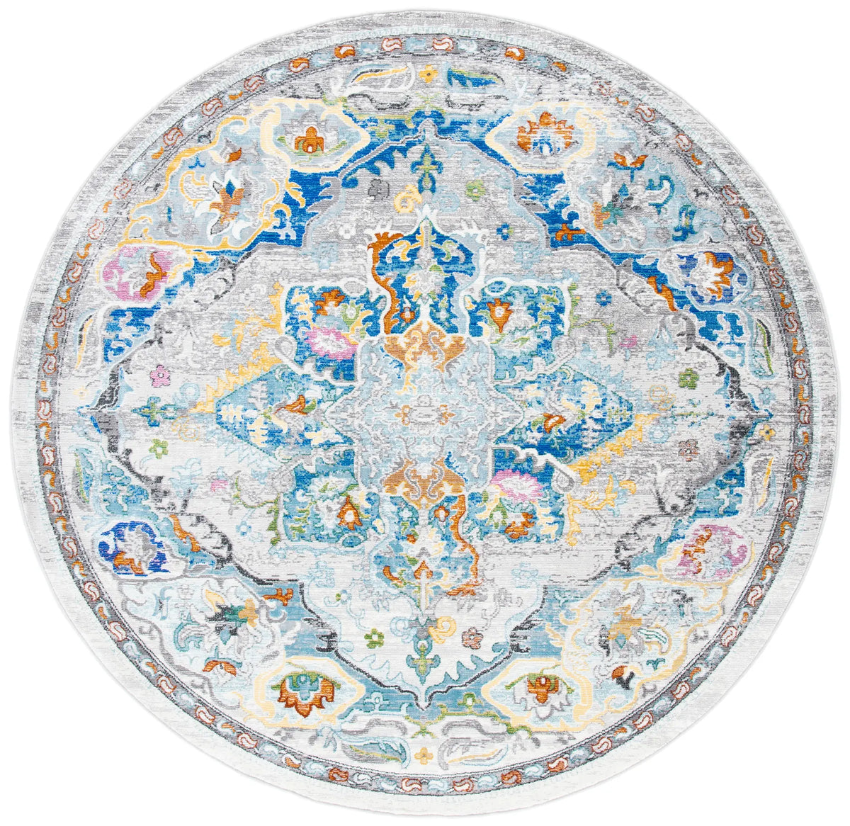 Safavieh Aria 6'-5" x 6'-5" Rug in Grey / Blue