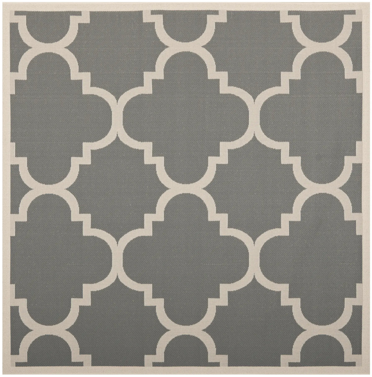 Safavieh Courtyard 6'-7" x 6'-7" Rug in Grey / Beige
