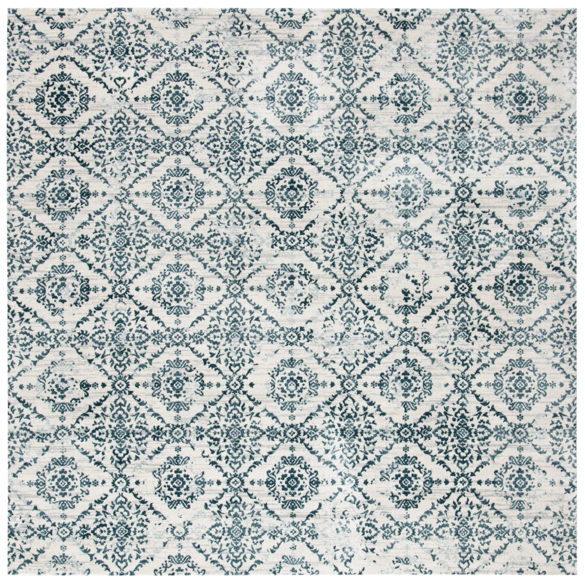 Safavieh Martha Stewart Isabella 6'-7" x 6'-7" Rug in Navy / Ivory
