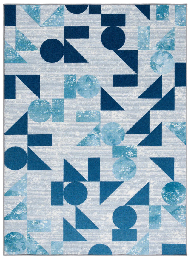 Safavieh Kids Playhouse 200 5'-5" x 7'-7" Rug in Grey / Blue