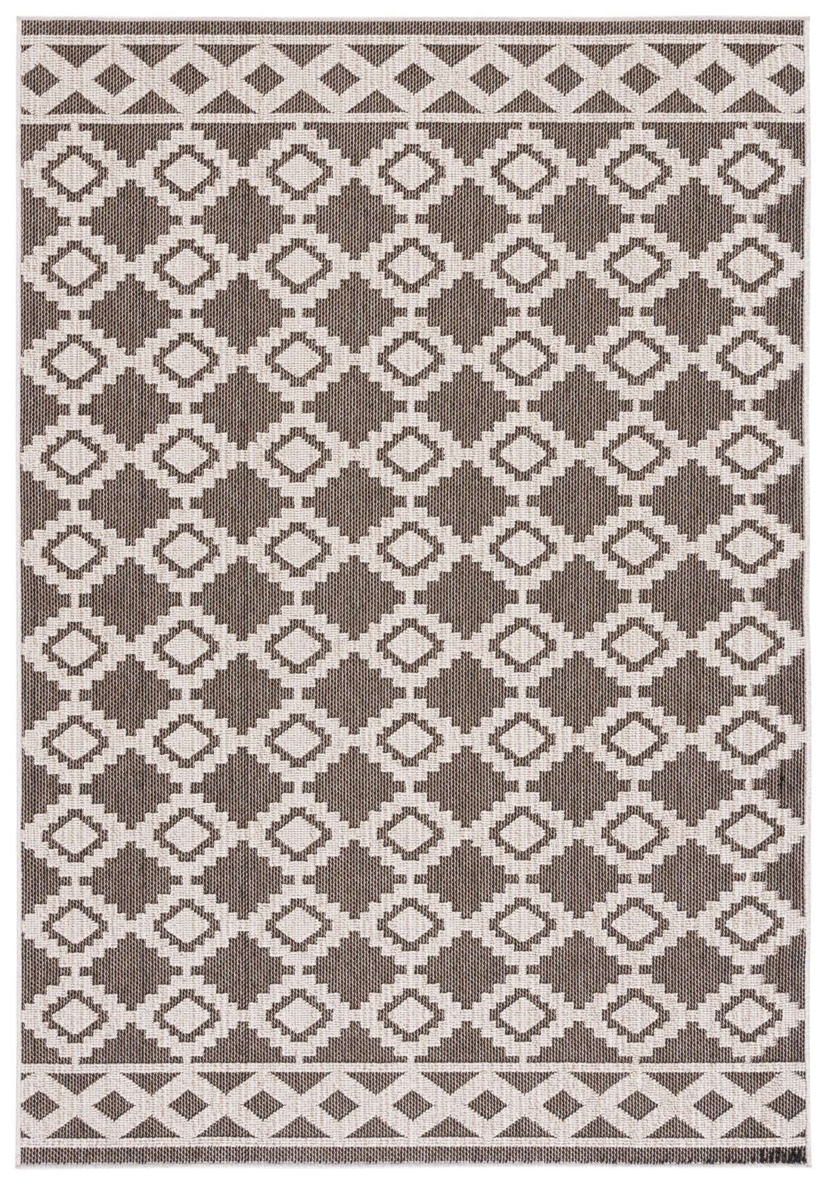 Safavieh Global 4'-0" x 6'-0" Rug in Beige / Dark Beig