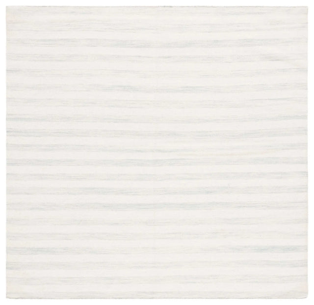 Safavieh Dhurries 6'-0" x 6'-0" Rug in Light Blue / Ivory
