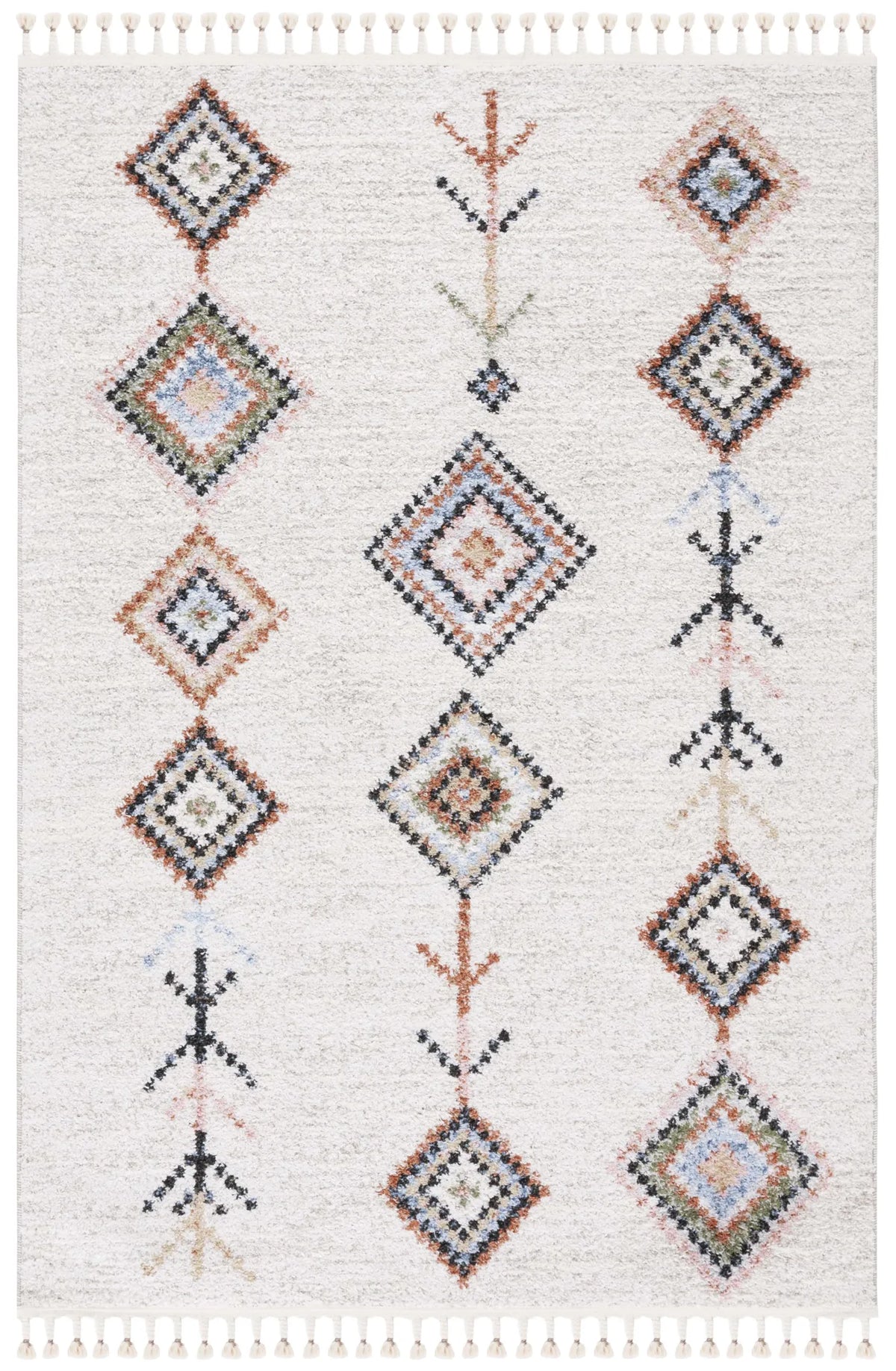 Safavieh Chapel 4'-0" x 6'-0" Rug in Ivory / Black