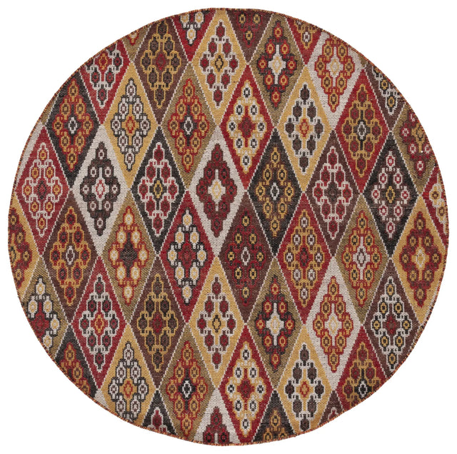 Safavieh Kilim 6'-0" x 6'-0" Rug in Red / Gold