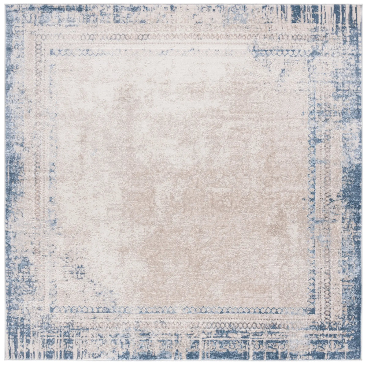 Safavieh Prestige 6'-7" x 6'-7" Rug in Beige / Blue