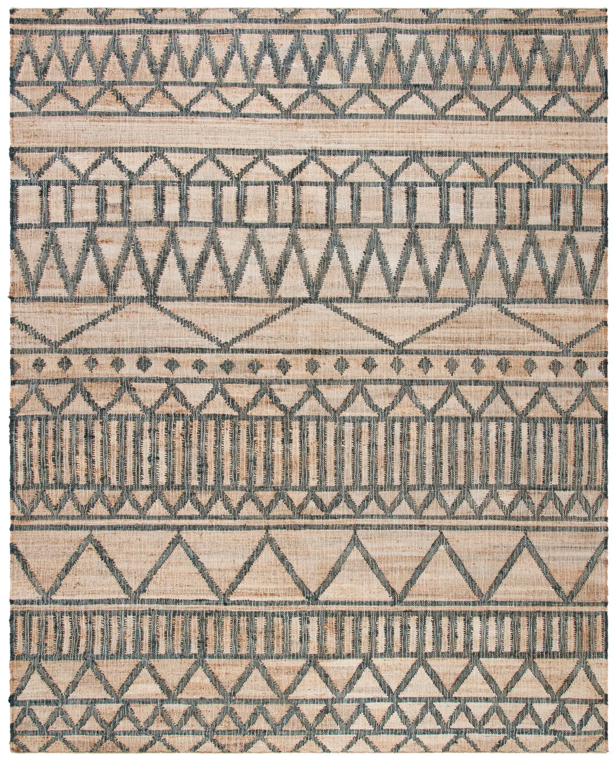 Safavieh Kilim 10'-0" x 14'-0" Rug in Natural / Charcoal
