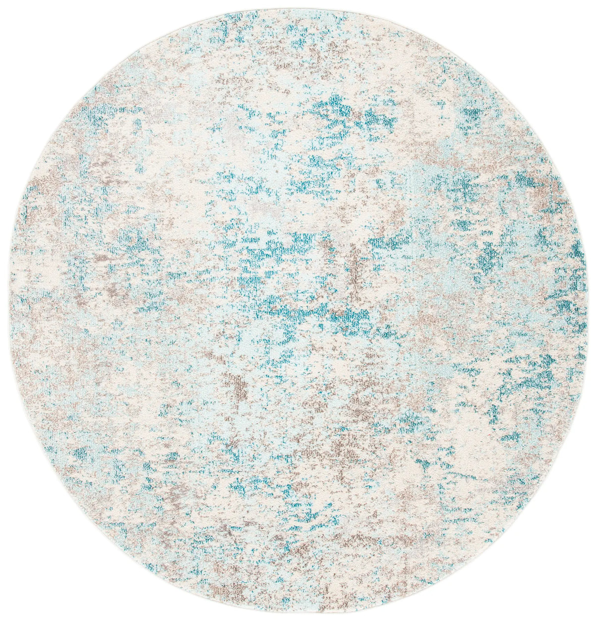 Safavieh Madison 5'-0" x 5'-0" Rug in Ivory / Teal