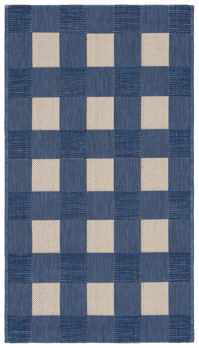 Safavieh Courtyard 2'-0" x 3'-7" Rug in Blue / Beige