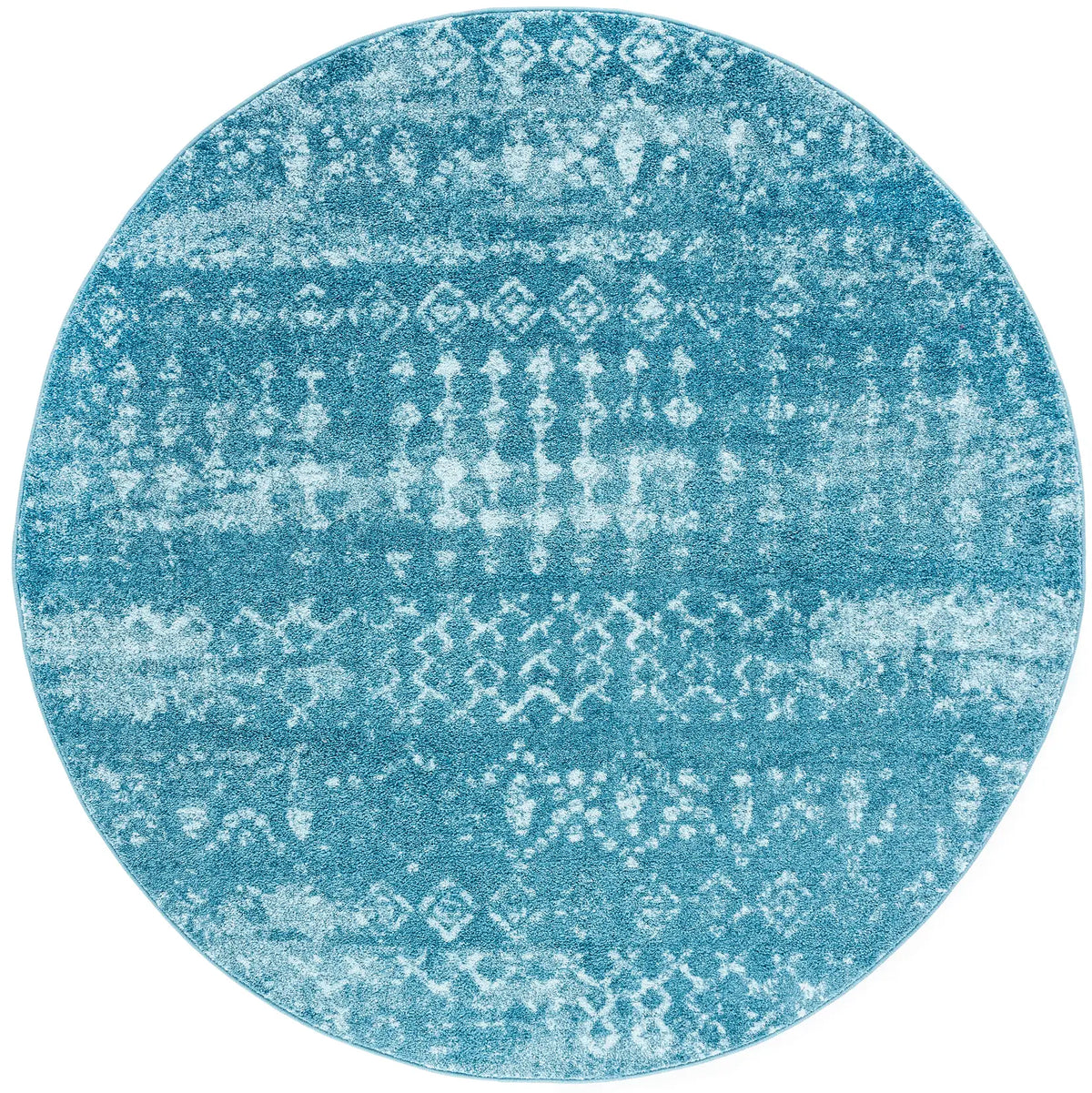 Safavieh Tulum 6'-7" x 6'-7" Rug in Turquoise / Blue