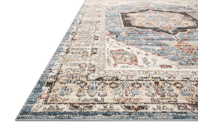 Loloi Odette Odt-06 Sky/Multi Rug - rug corner