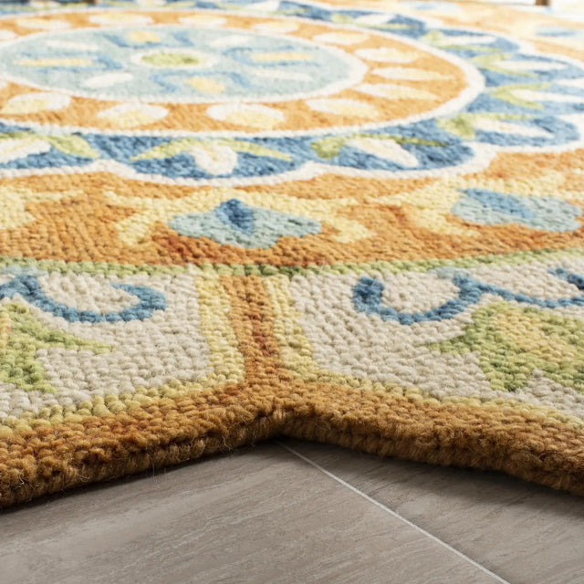 Safavieh Novelty 6'-0" x 6'-0" Rug in Rust / Ivory
