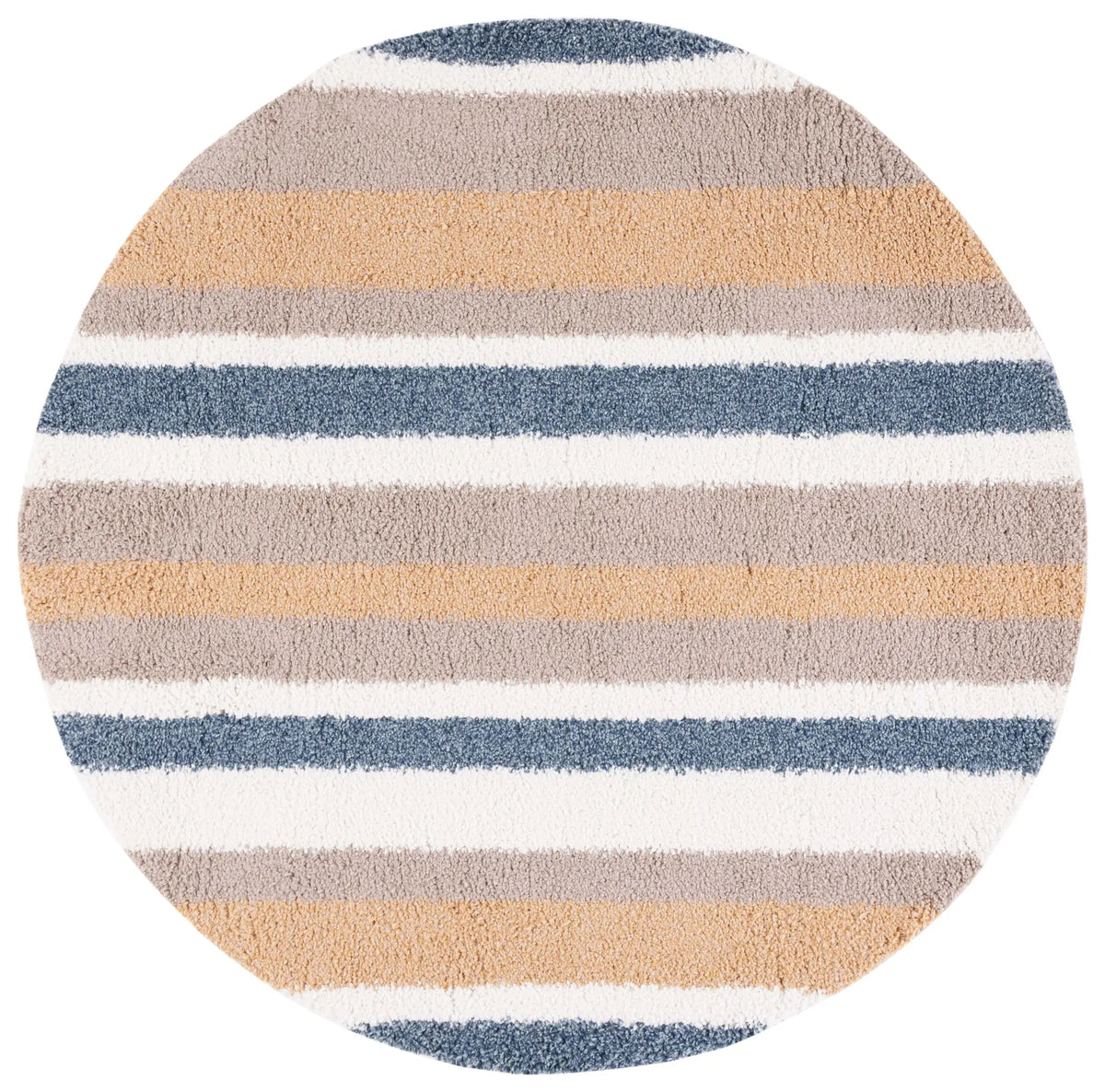 Safavieh Calico Shag 6'-7" x 6'-7" Rug in Taupe / Ivory