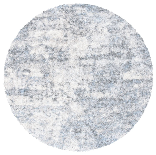 Safavieh Berber Shag 200 10'-0" x 10'-0" Rug in Ivory / Grey