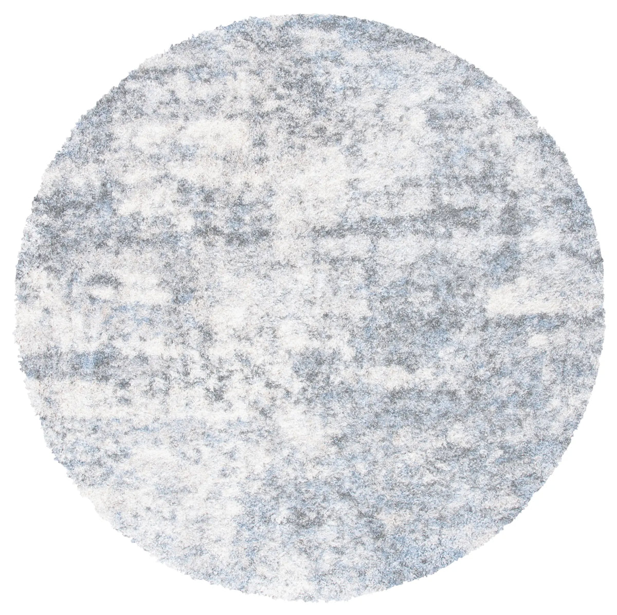 Safavieh Berber Shag 200 10'-0" x 10'-0" Rug in Ivory / Grey