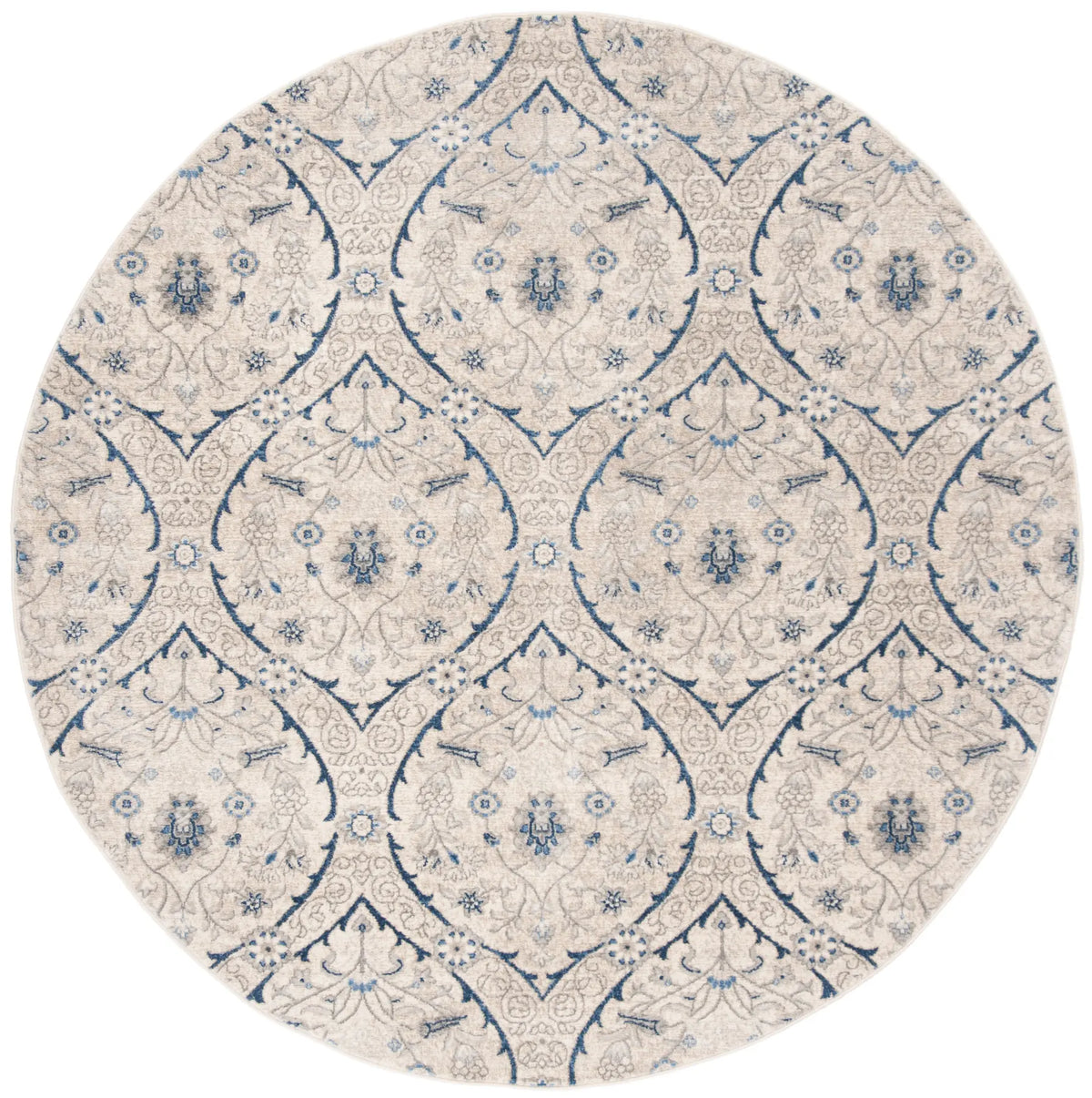 Safavieh Brentwood 6'-7" x 6'-7" Rug in Light Grey / Blue